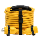 Camco 30 Amp Power Grip Marine Extension Cord  50 MLockingFLocking Adapter