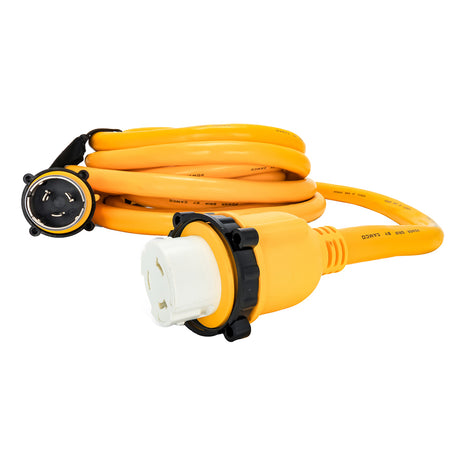 Camco 50 Amp Power Grip Marine Extension Cord  25 MLockingFLocking Adapter