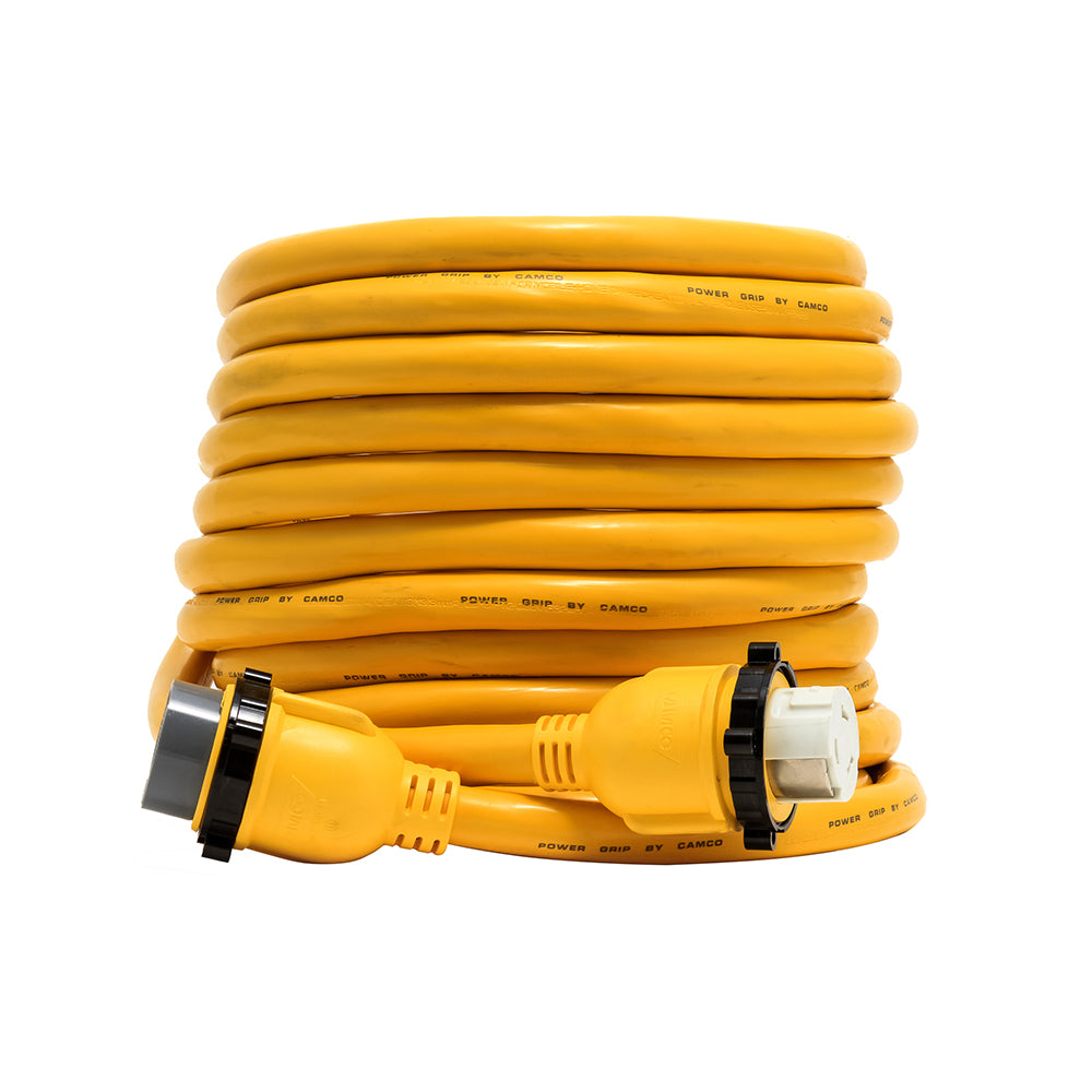 Camco 50 Amp Power Grip Marine Extension Cord  50 MLockingFLocking Adapter