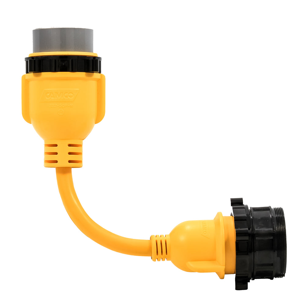 Camco 50AM30AF Power Grip Marine 12 Locking Adapter  MLockFLocking Adapter