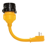 Camco PowerGrip Locking Adapter  15A125V Male to 30A125V Female Locking