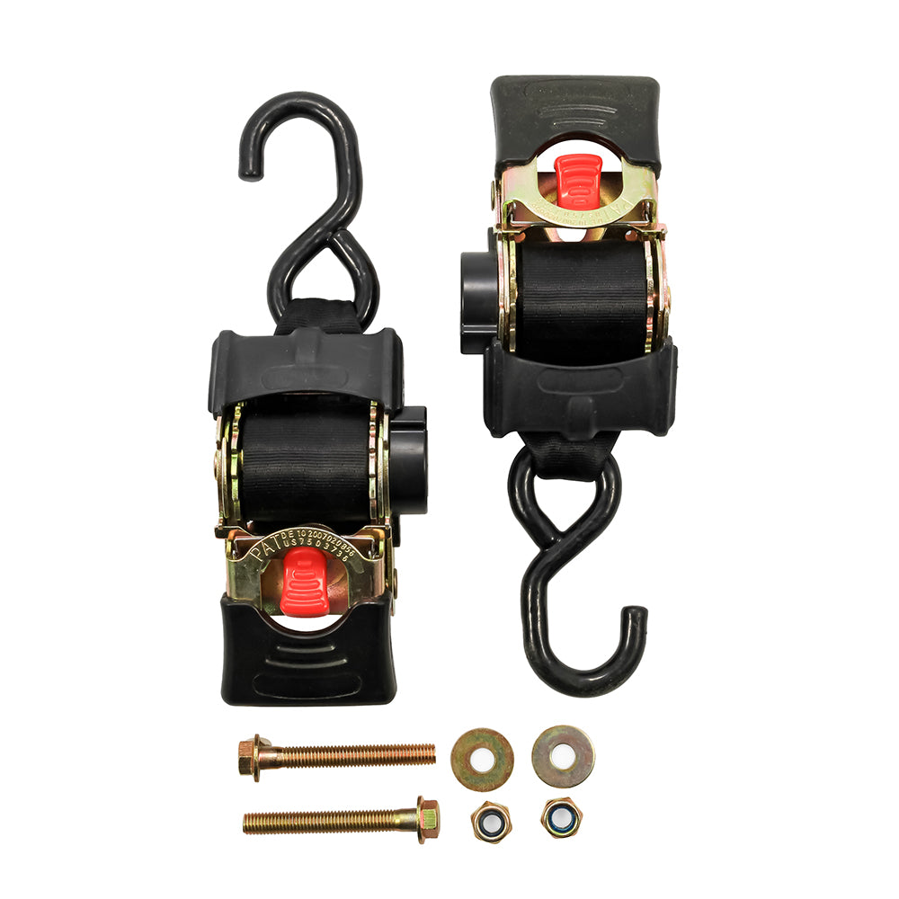 Camco Retractable Tie Down Straps  2 Width 55 Bolt On