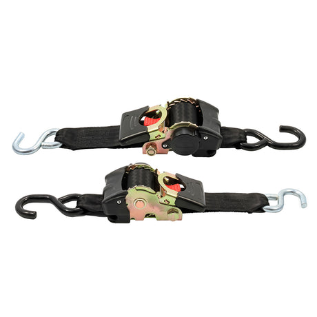 Camco Retractable Tie Down Straps  2 Width 6 Dual Hooks