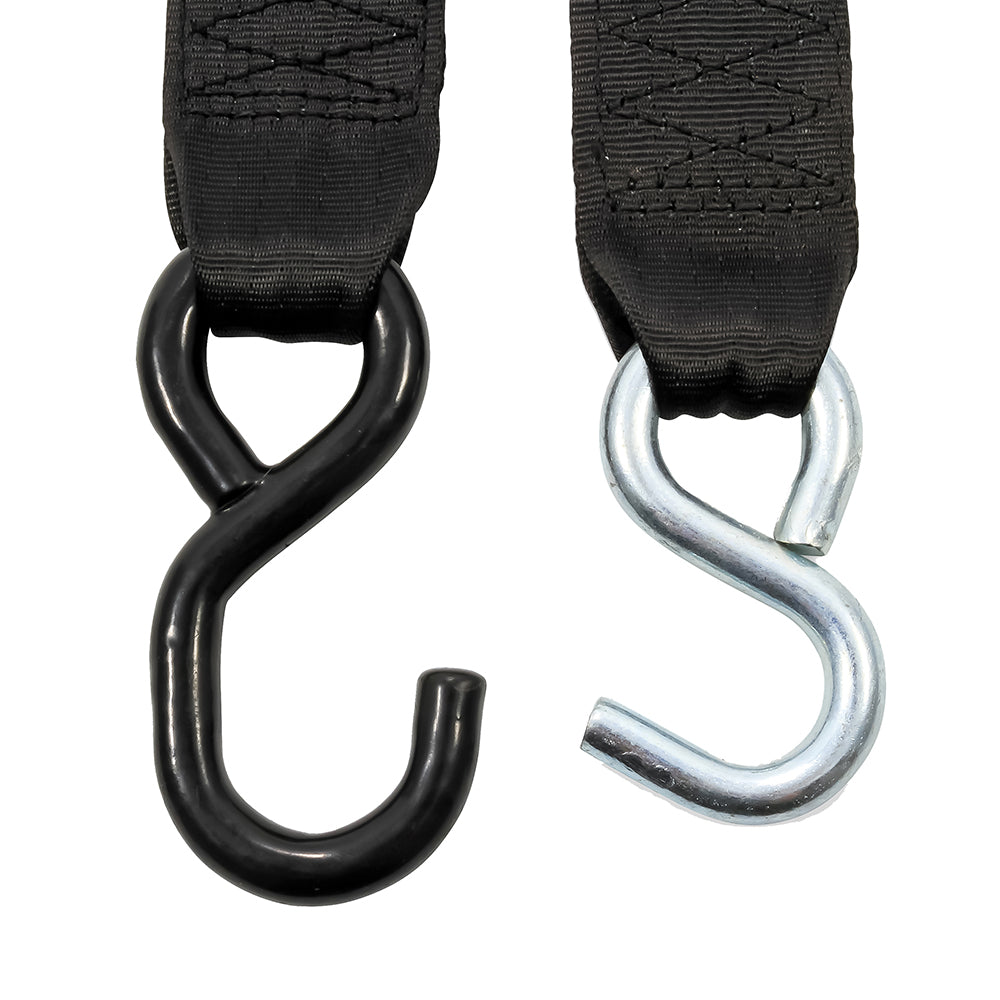 Camco Retractable Tie Down Straps  2 Width 6 Dual Hooks