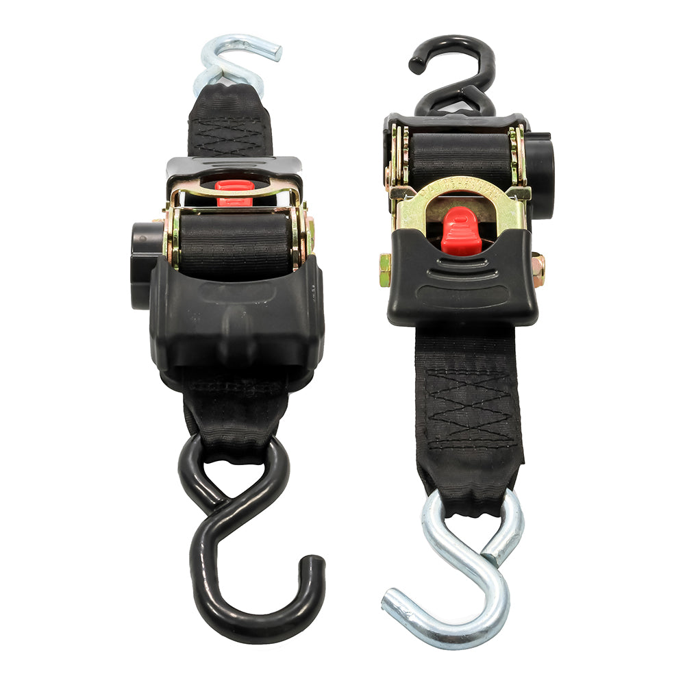 Camco Retractable Tie Down Straps  2 Width 6 Dual Hooks