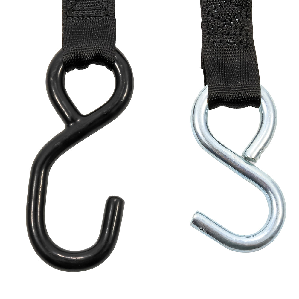 Camco Retractable TieDown Straps  1 Width 6 Dual Hooks