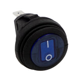 HEISE Rocker Switch  Illuminated Blue Round  5Pack