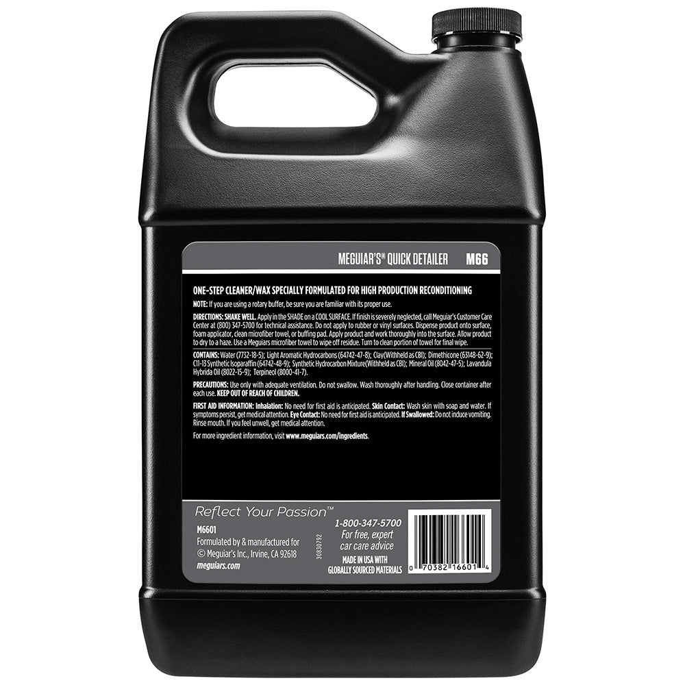 Meguiars Mirror Glaze Quick Detailer  1 Gallon