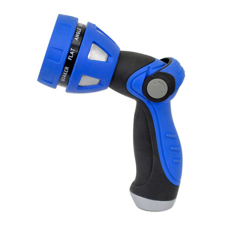 HoseCoil Thumb Lever Nozzle wMetal Body  Nine Pattern Adjustable Spray Head