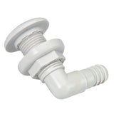 Johnson Pump ThruHull Connector  34  90  White