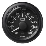 Veratron 52MM 2116 ViewLine Battery Status Gauge 150150AMP  Black Dial  Bezel