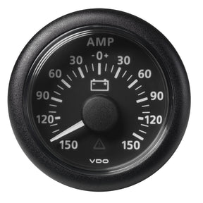 Veratron 52MM 2116 ViewLine Battery Status Gauge 150150AMP  Black Dial  Bezel