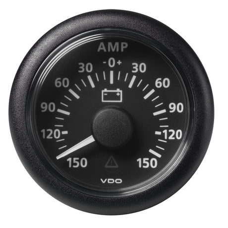 Veratron 52MM 2116 ViewLine Battery Status Gauge 150150AMP  Black Dial  Bezel