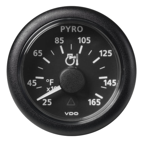 Veratron 52 MM 2116 ViewLine Pyrometer  250 to 1650F  Black Dial  Bezel