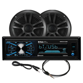 Boss Audio MCBK634B6 Marine Stereo  65 Speaker Kit  Black