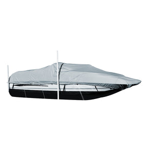 Carver Performance PolyGuard StyledtoFit Boat Cover f205 Sterndrive Deck Boats wWalkThru Windshield  Grey