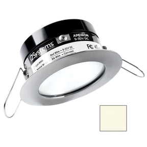 i2Systems Apeiron PRO A503  3W Spring Mount Light  Round  Neutral White  Brushed Nickel Finish