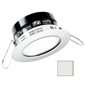 i2Systems Apeiron PRO A503  3W Spring Mount Light  Round  Cool White  White Finish