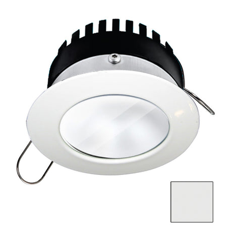 i2Systems Apeiron PRO A506  6W Spring Mount Light  Round  Cool White  White Finish