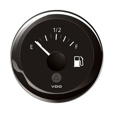 Veratron 52MM 2116 ViewLine Tank Level Gauge EF  3180 Ohm  Black Dial  Bezel