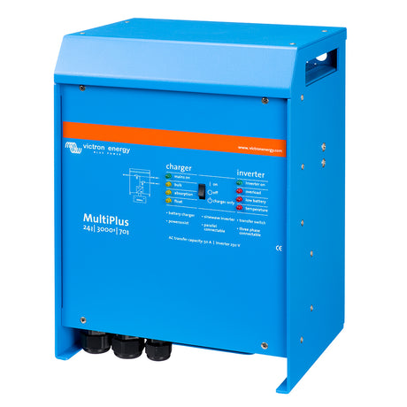 Victron Multiplus InverterCharger 24VDC  3000VA  120VAC w 70AMP Charger  50AMP Transfer Switch  UL Approved