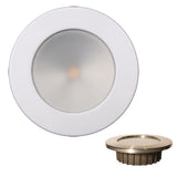 Lunasea ZERO EMI Recessed 35 LED Light  Warm White wWhite Stainless Steel Bezel  12VDC