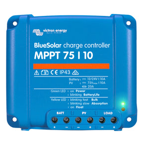 Victron BlueSolar MPPT Charge Controller  75V  10AMP  UL Approved