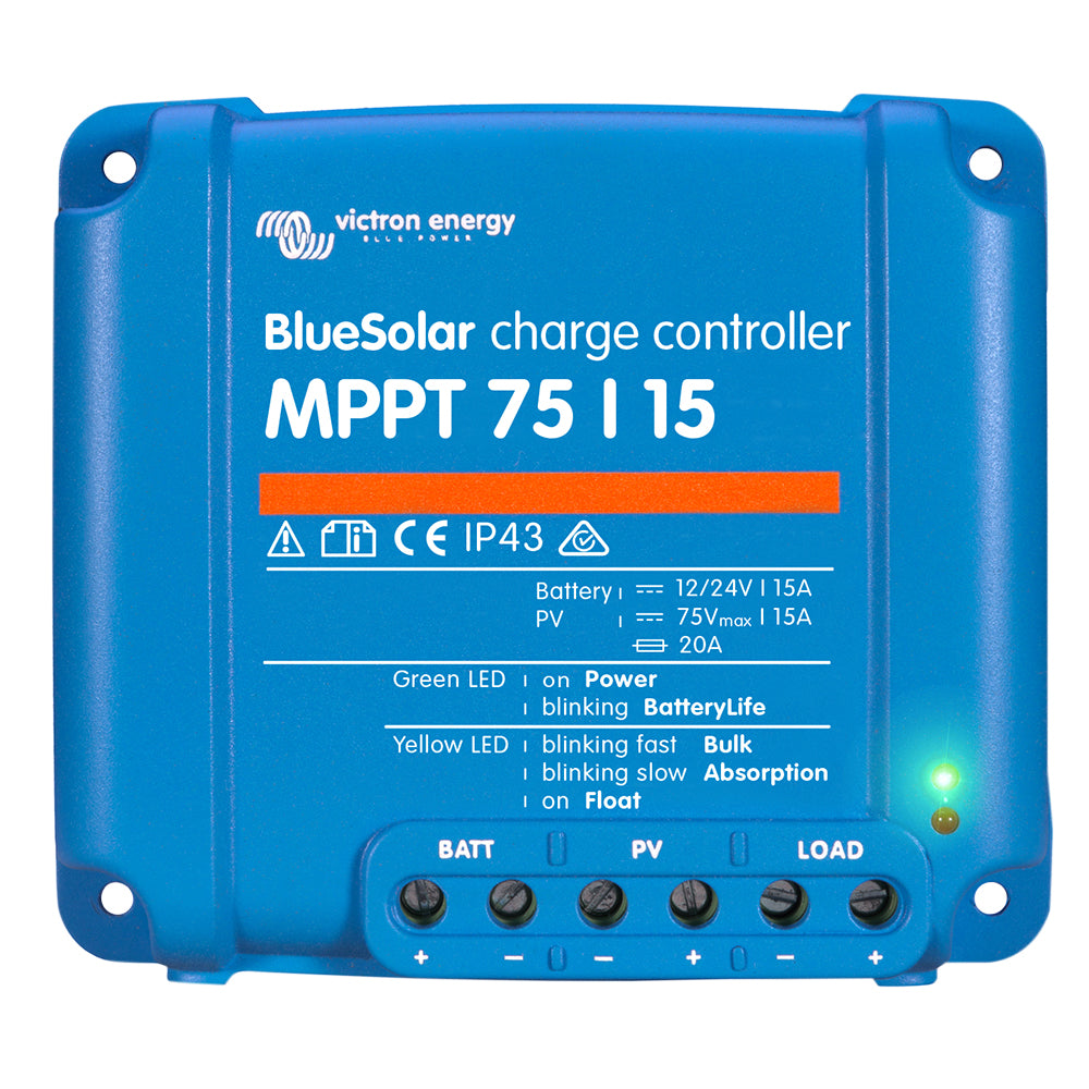 Victron BlueSolar MPPT Charge Controller  75V  15AMP  UL Approved