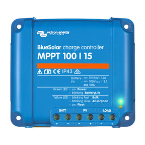 Victron BlueSolar MPPT Charge Controller  100V  15AMP  UL Approved