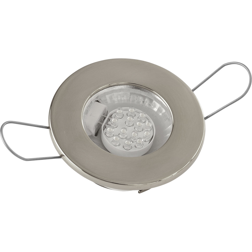 SeaDog LED Overhead Light  Brushed Finish  60 Lumens  Clear Lens  Stamped 304 Stainless Steel