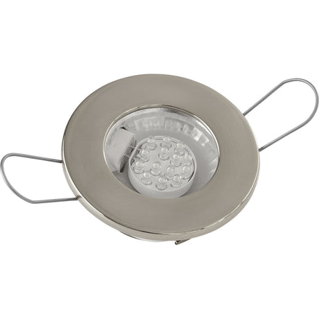 SeaDog LED Overhead Light  Brushed Finish  60 Lumens  Clear Lens  Stamped 304 Stainless Steel