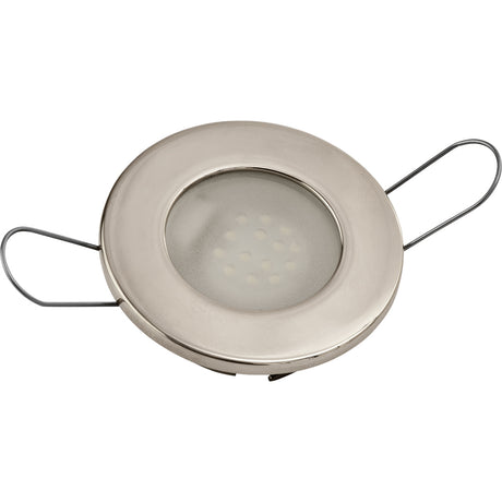 SeaDog LED Overhead Light  Brushed Finish  60 Lumens  Frosted Lens  Stamped 304 Stainless Steel