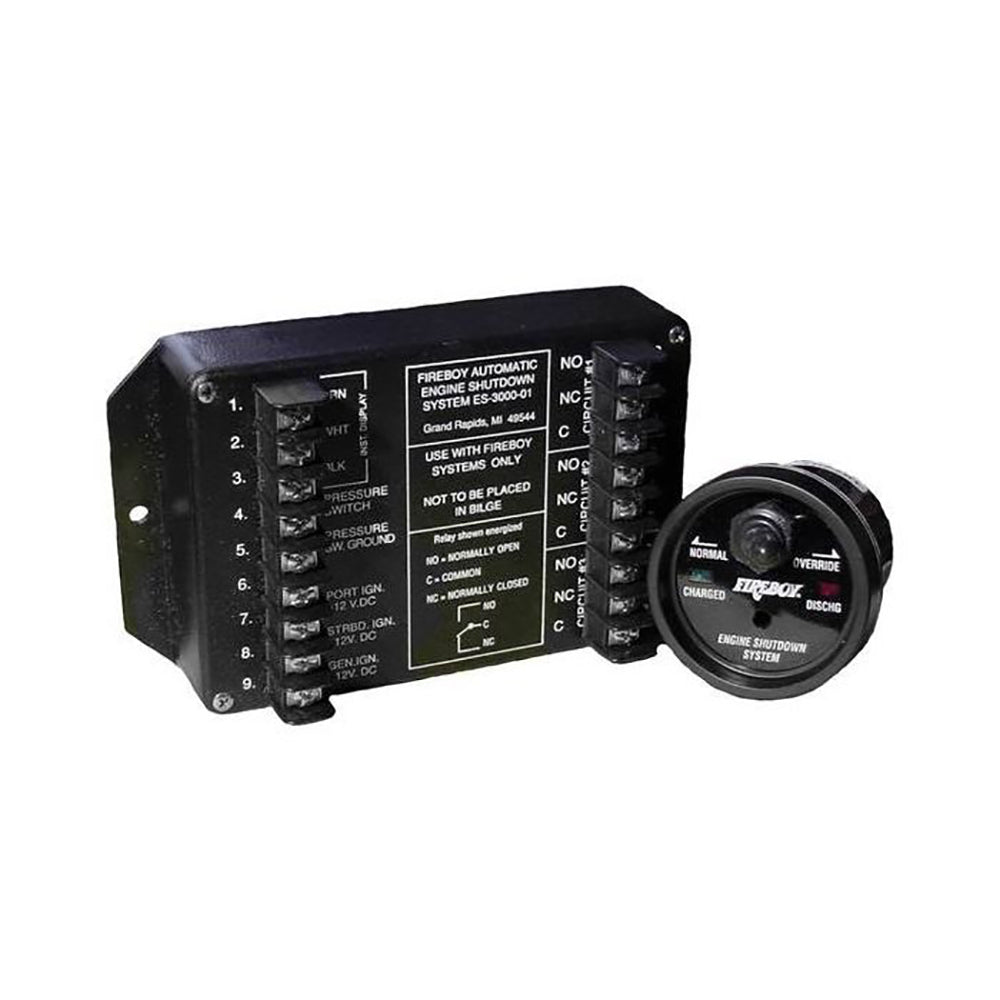 FireboyXintex 8 Circuit Engine Shutdown wTime Delay  Round Display
