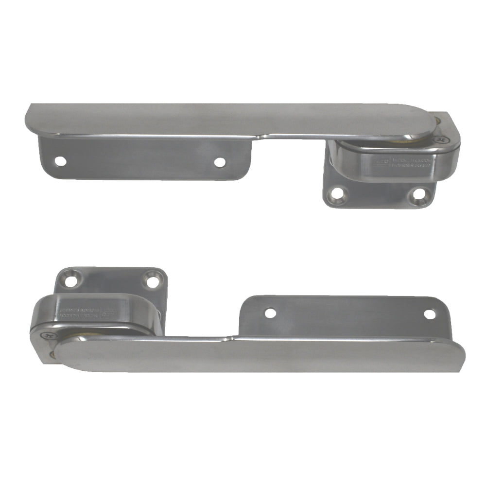 TACO Command Ratchet Hinges  938  Polished 316 Stainless Steel  Pair
