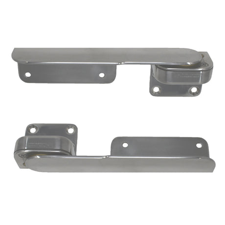 TACO Command Ratchet Hinges  938  Polished 316 Stainless Steel  Pair