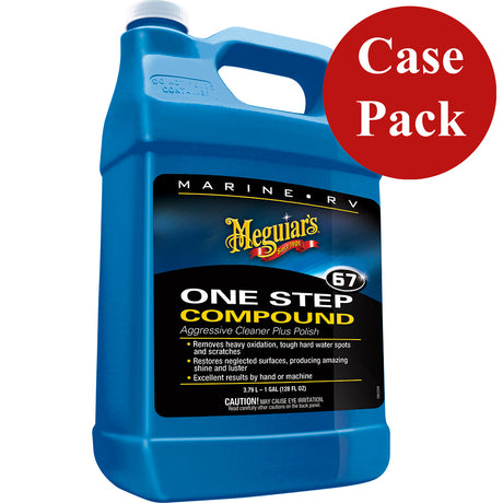Meguiars Marine OneStep Compound  1 Gallon Case of 4