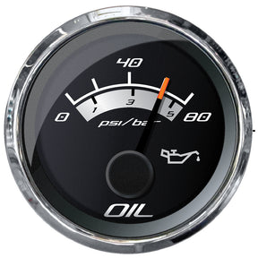 Faria Platinum 2 Oil Pressure Gauge  80 PSI