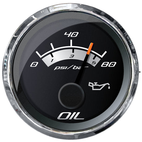 Faria Platinum 2 Oil Pressure Gauge  80 PSI