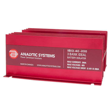 Analytic Systems 200A 40V 3Bank Ideal Battery Isolator