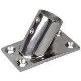 SeaDog Rail Base Fitting Rectangular Base 60 316 Stainless Steel  178 x 314  1 OD