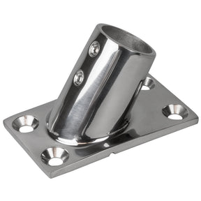 SeaDog Rail Base Fitting Rectangular Base 60 316 Stainless Steel  178 x 314  1 OD