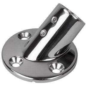 SeaDog Rail Base Fitting 234 Round Base 45 316 Stainless Steel  1 OD