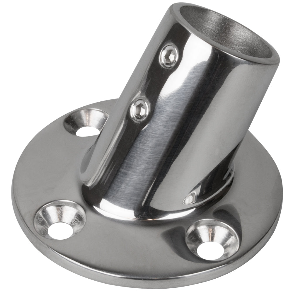 SeaDog Rail Base Fitting 234 Round Base 60 316 Stainless Steel  1 OD