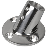 SeaDog Rail Base Fitting 234 Round Base 60 316 Stainless Steel  1 OD
