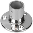 SeaDog Rail Base Fitting 234 Round Base 90 316 Stainless Steel  1 OD