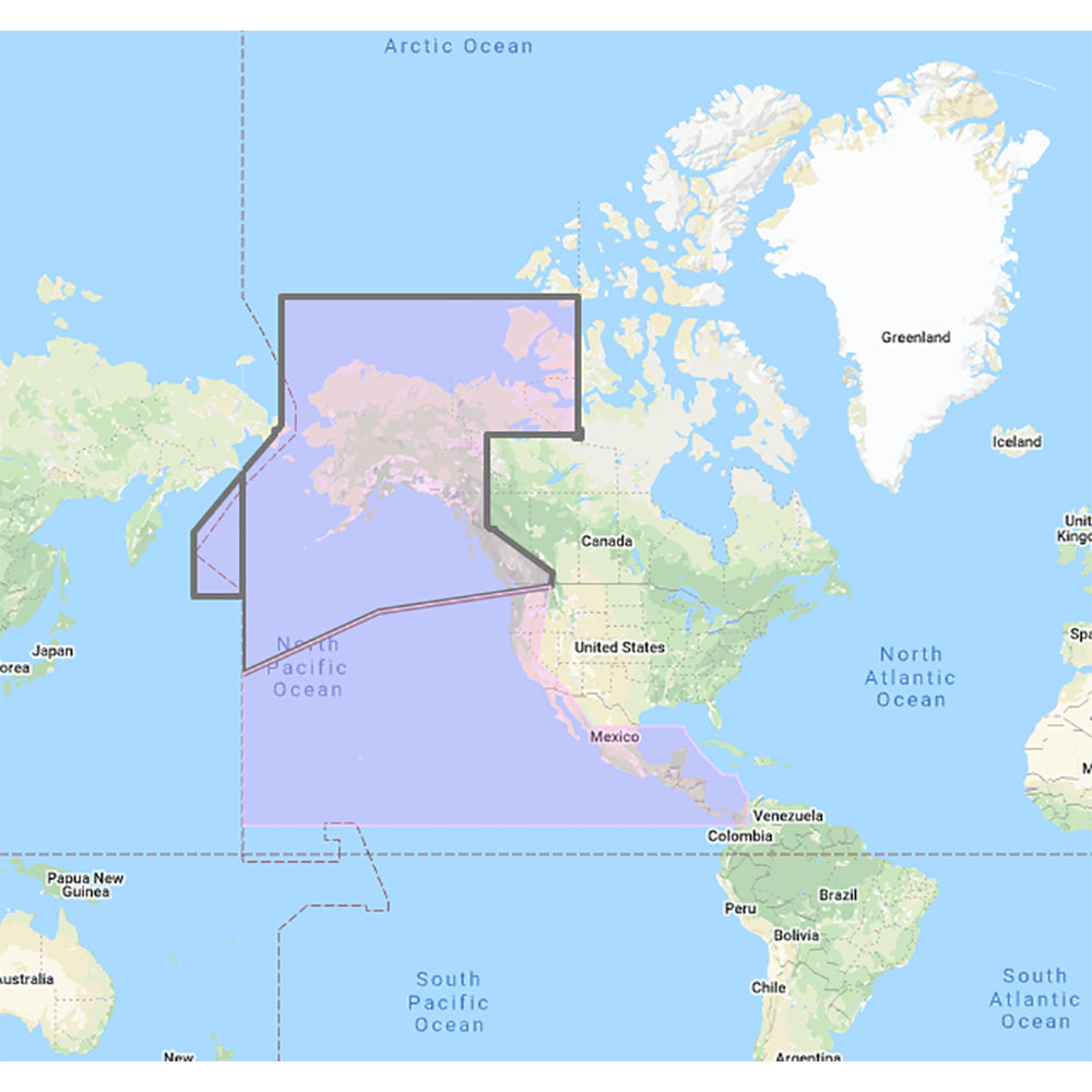 Furuno US  Canada Pacific Coast Hawaii Alaska Mexico to Panama  CMAP Mega Wide Chart  Unlock Code