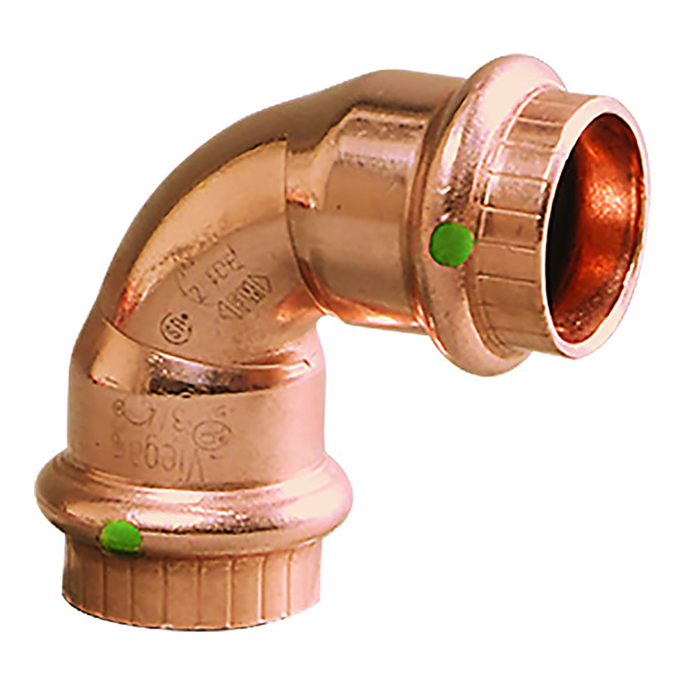 Viego ProPress 34  90 Copper Elbow  Double Press Connection  Smart Connect Technology