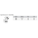 Viega ProPress 212  45 Copper Elbow  Double Press Connection  Smart Connect Technology