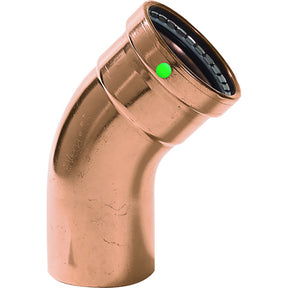 Viega ProPress  212  45 Copper Elbow  StreetPress Connection  Smart Connect Technology
