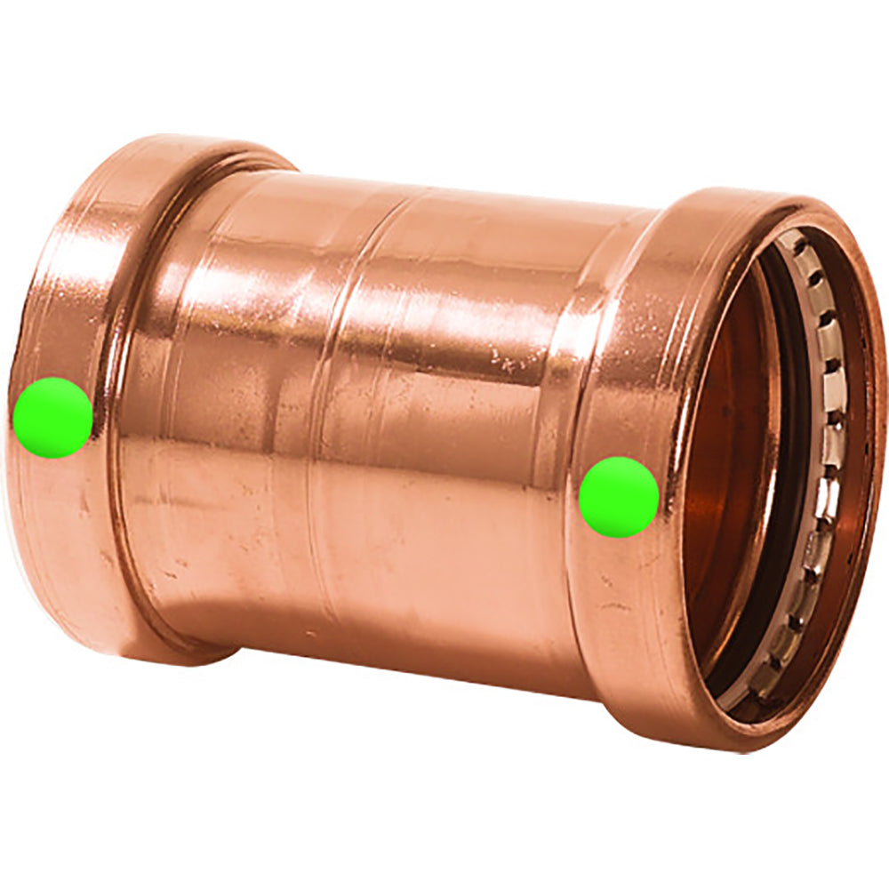 Viega ProPress 212 Copper Coupling wo Stop  Double Press Connection  Smart Connect Technology